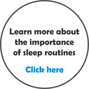 Why are sleep routines important in young children?